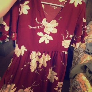 Long floral sun dress